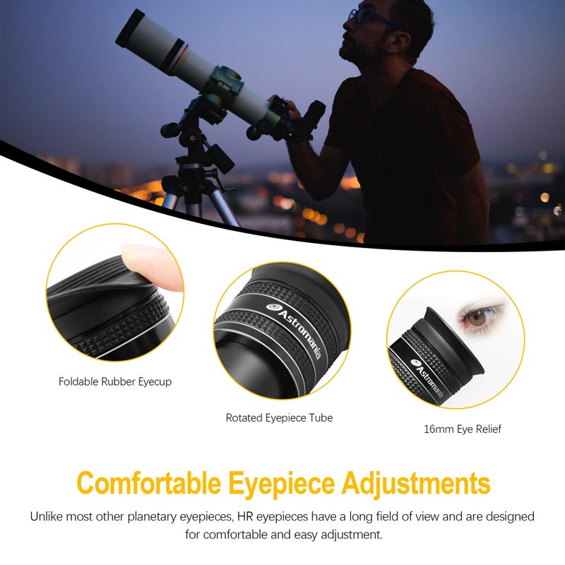 Astromania Telescope Eyepiece 4mm, Wide Angle 58 Degree Apparent Field Planetary Eyepiece for 1.25 inch Astronomy Telescope & Filter, Fully Multi-Coated Telescope Accessory for Planetary Observation - Image 5