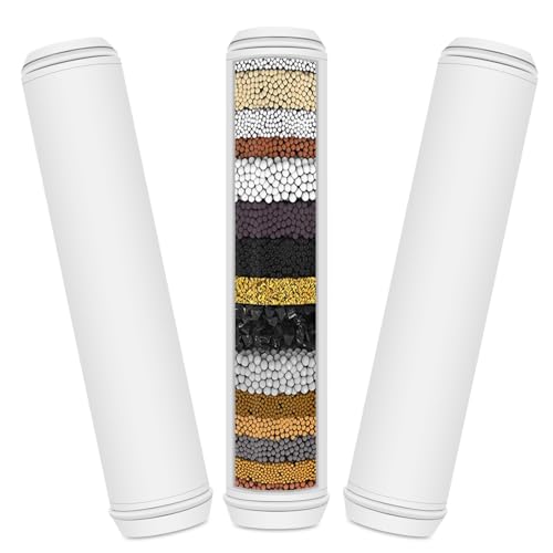 Slirceods Multi-Stage Shower Filter Replacement Compatible with PWERAN Shower Filter for Fitespot shower filter For Handheld Shower Head, 3 Pack - Image 1
