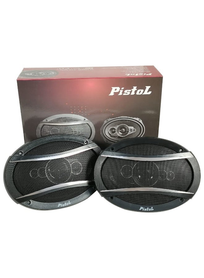 Pistol 6x9 Inch 5 Way Car Speaker 600W Max Coaxial Speaker High Power Audio System Bass Treble Full Range Car Audio TS-A6995S - Image 1