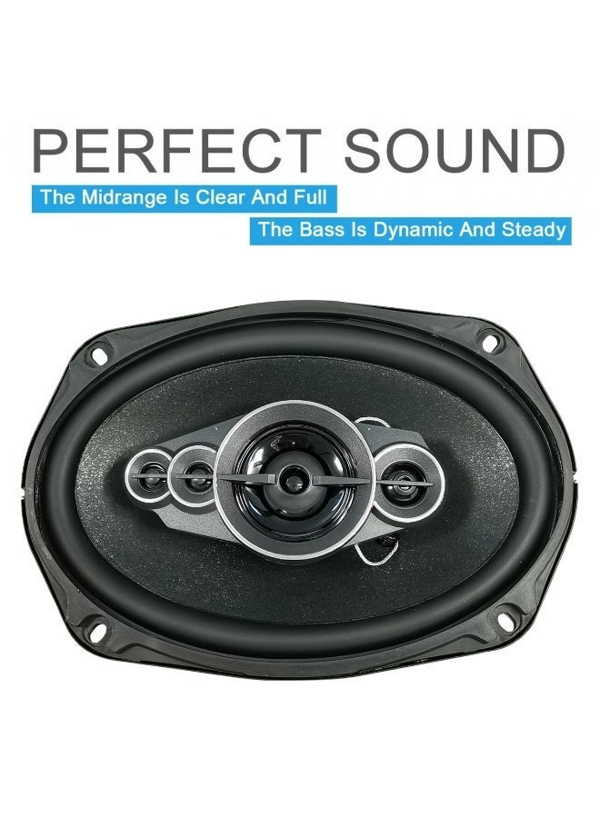 Pistol 6x9 Inch 5 Way Car Speaker 600W Max Coaxial Speaker High Power Audio System Bass Treble Full Range Car Audio TS-A6995S - Image 5