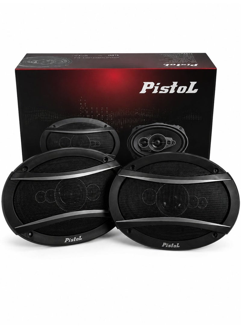 Pistol 6x9 Inch 5 Way Car Speaker 600W Max Coaxial Speaker High Power Audio System Bass Treble Full Range Car Audio TS-A6995S - Image 1