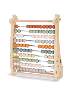 Childlike Behavior Abacus For Kids - Math Counting Toy Made Of Wooden Beads And Rack - Children'S Wood Number Counters For Teaching Addition, Subtraction And More - Counting Tool For Toddlers And 1St Grade Kids  - Image 1