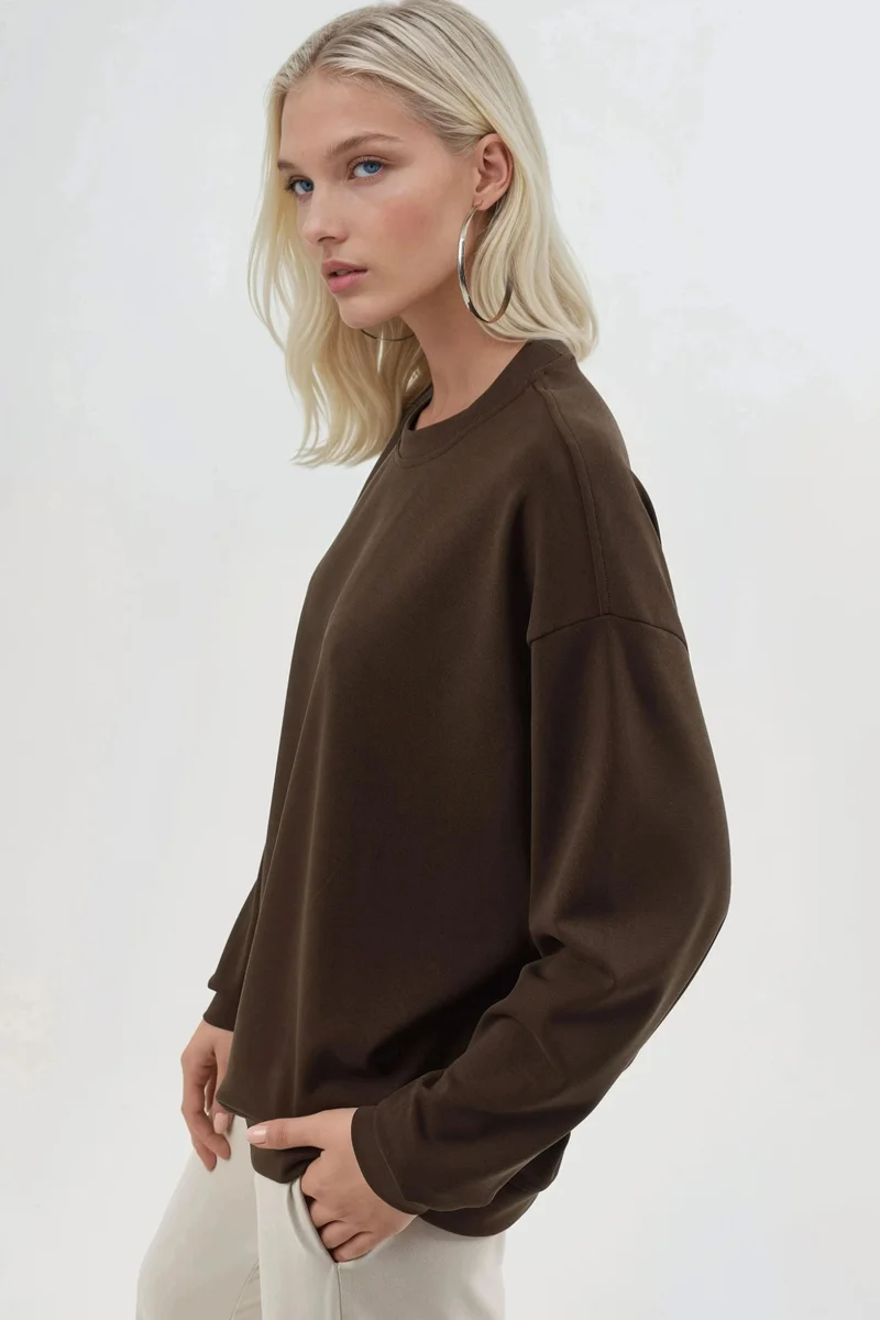 Busem BUSEM Relaxed Fit Crew Neck Knitted Sweatshirt