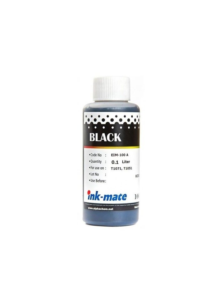 Ink Mate حبر تعبئة خراطيش الطابعات 100 ملى لون أسود 