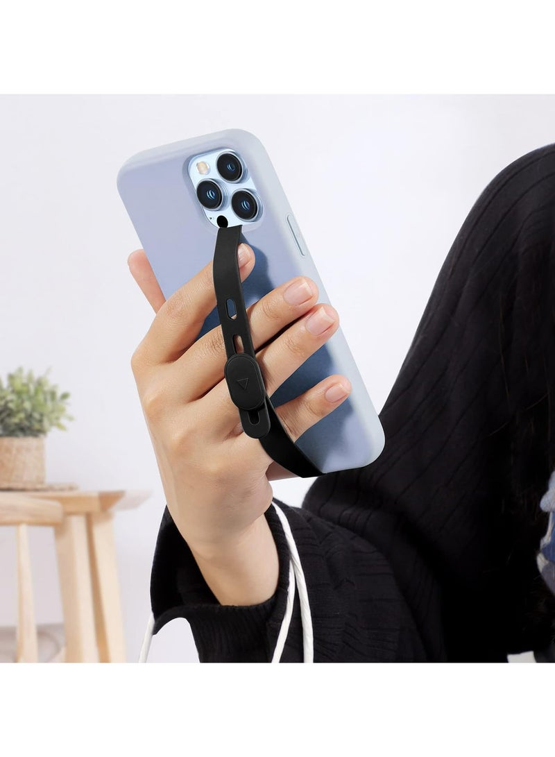 أوزيغالور 2 عبوة حزام سيليكون أسود لقبضة الهاتف، حامل إصبع قابل للتعديل لهاتف آيفون وحافظات هاتف عالمية - Image 5