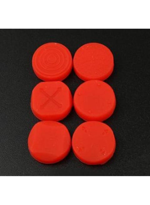 PSV Rocker Cap PSV10002000PSVITA Rocker Key Cap Key Cap Key Sleeve Six Cycles-Product Color:Red Set Of 6