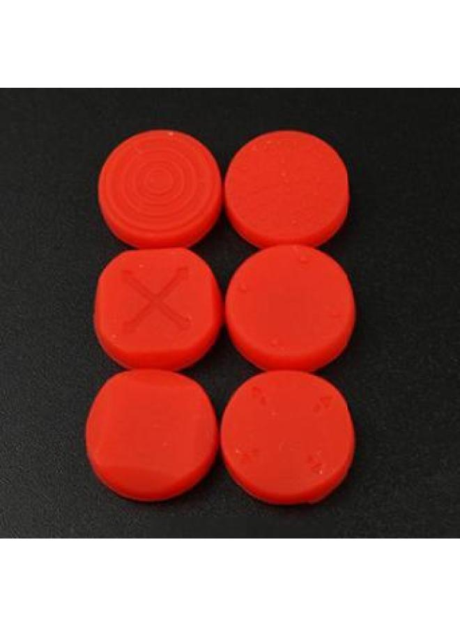 PSV Rocker Cap PSV10002000PSVITA Rocker Key Cap Key Cap Key Sleeve Six Cycles-Product Color:Red Set Of 6
