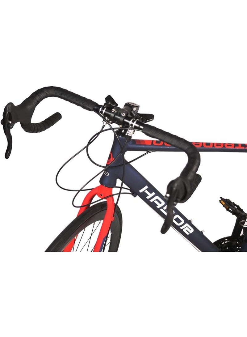 هادور دراجة سترادا 520 شيمانو بإطار ألومنيوم بـ14 سرعة مع فرامل قرصية من هادور متعددة الألوان طريق - Image 4