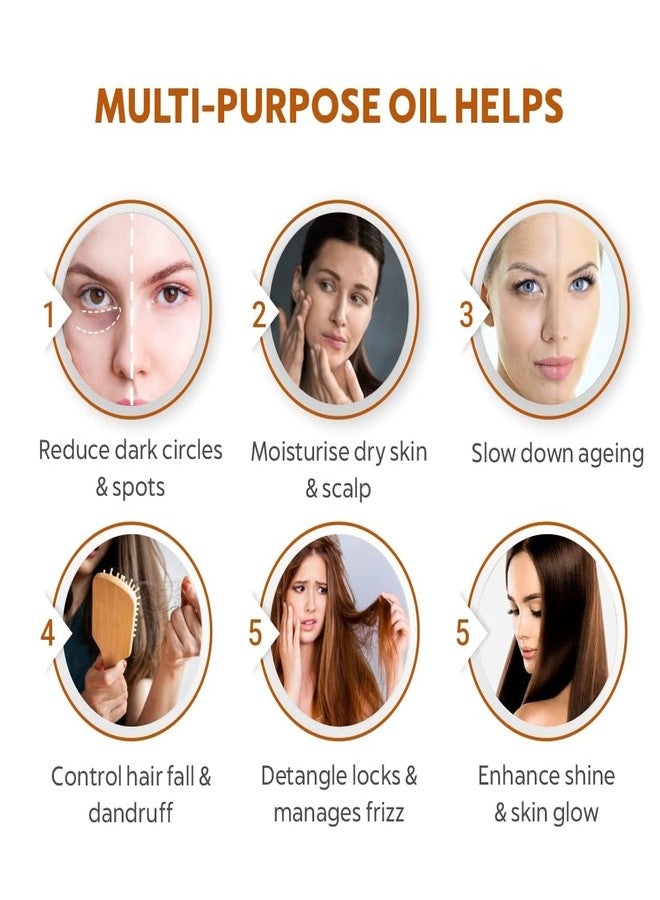 EDITH زيت اللوز الحلو المعصور على البارد من إديث ناتشورالز لنمو البشرة والشعر - 200 مل | زيت لوز نقي لتدليك بشرة الوجه | غني بفيتامين هـ | زيت اللوز لشعر ناعم ولامع وخالٍ من القشرة - Image 2