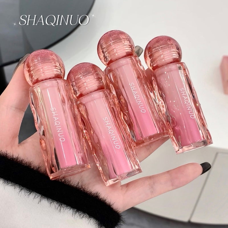 Shaqinuo Small Ice Hockey ~ Light Naked Transparent Lip Glaze Mirror Moisturizing Lip Gloss Student Plain White Lipstick - Image 2