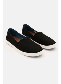 TOMS Women Coated Canvas Avalon Fashion Flats, Black  - Image 1