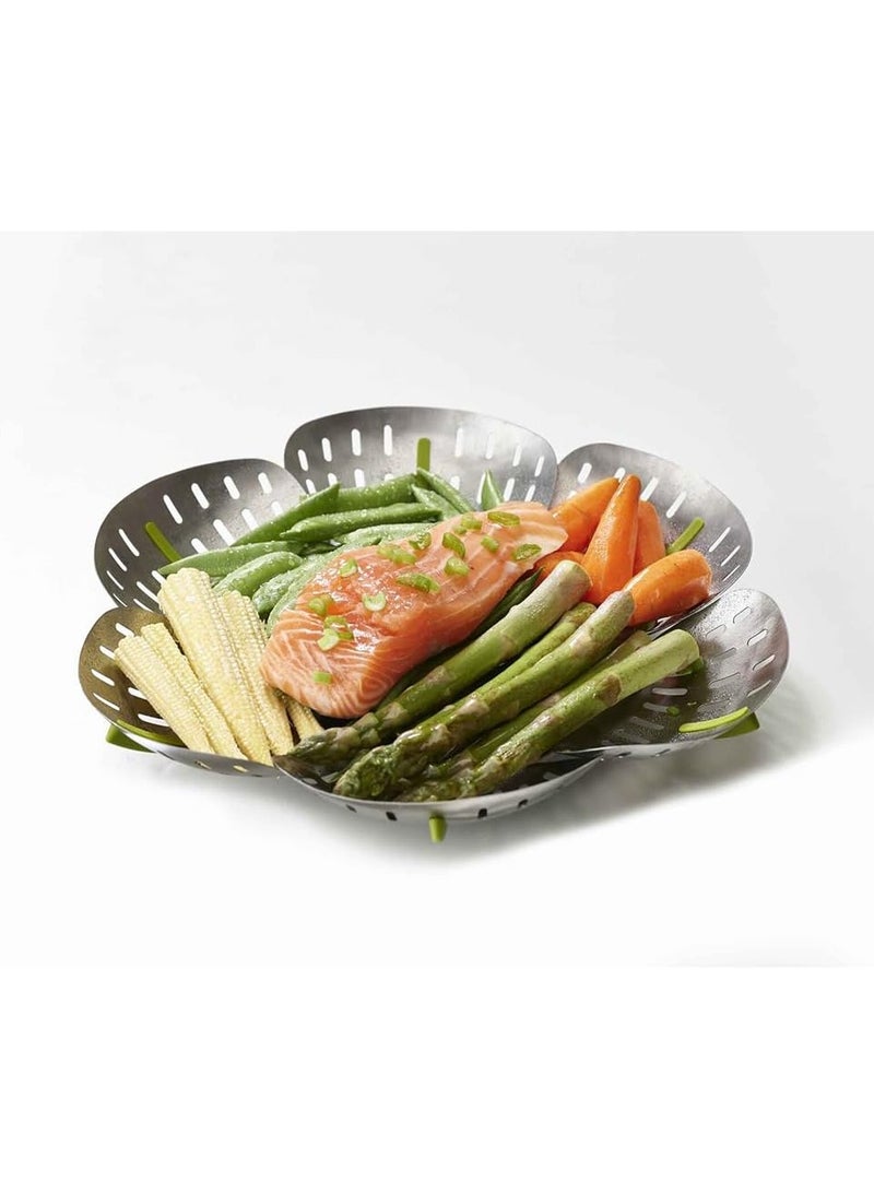 Joseph Joseph سلة بخار قابلة للطي من الفولاذ المقاوم للصدأ بلوم، مقاس واحد 45033 - Image 5