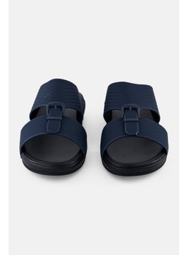 Algspar Men Slip On Arabic Sandals, Navy  - Image 2