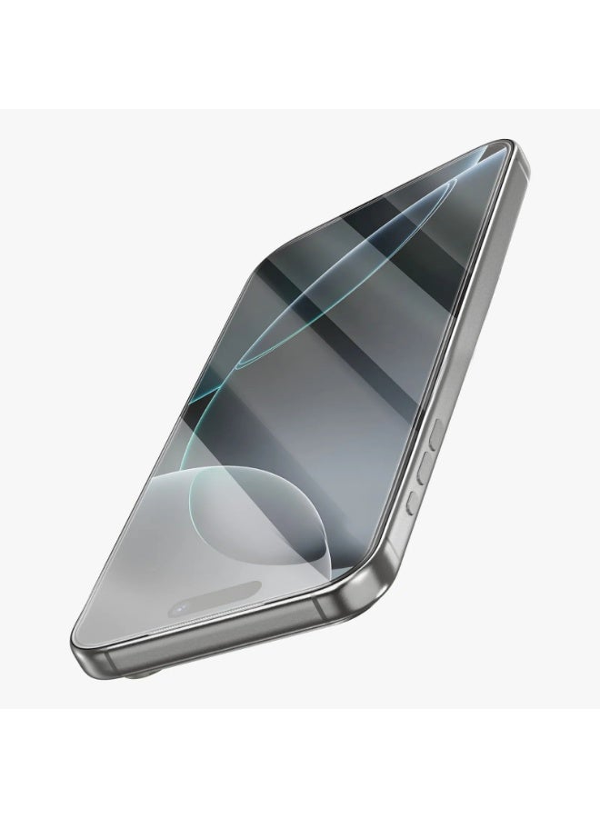 جرين ليون واقي شاشة ستيف عالي الدقة لجهاز iPhone 17 Pro max / رفيع للغاية وواضح / زجاج مقوى 9H / مضاد لبصمات الأصابع / إطار سهل التركيب - شفاف - Image 5