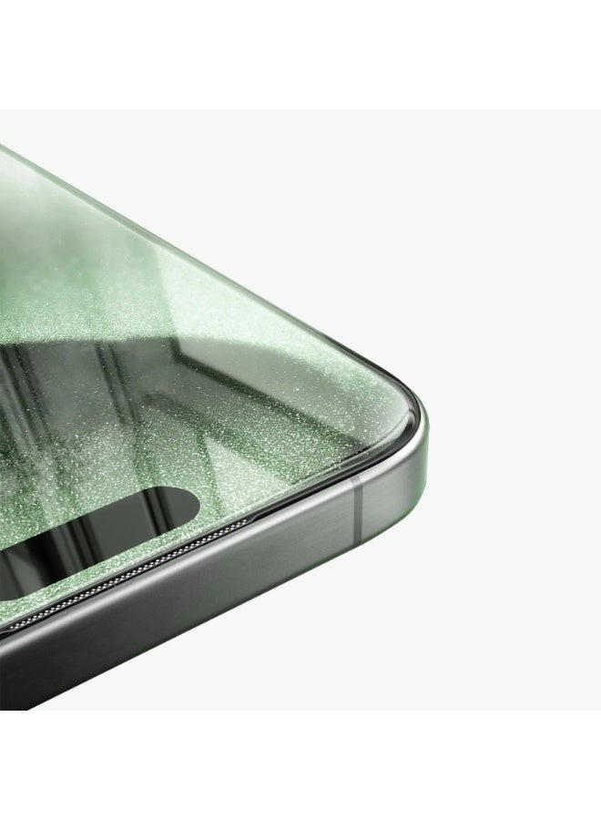 جرين ليون واقي شاشة ستيف عالي الدقة لجهاز iPhone 17 Pro max / رفيع للغاية وواضح / زجاج مقوى 9H / مضاد لبصمات الأصابع / إطار سهل التركيب - شفاف - Image 3