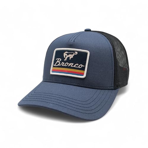 AMERICAN NEEDLE Officially Licensed Ford Bronco Valin Adjustable Trucker Hat Breaker BlueBlack - Image 1