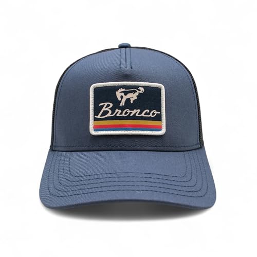 AMERICAN NEEDLE Officially Licensed Ford Bronco Valin Adjustable Trucker Hat Breaker BlueBlack - Image 3