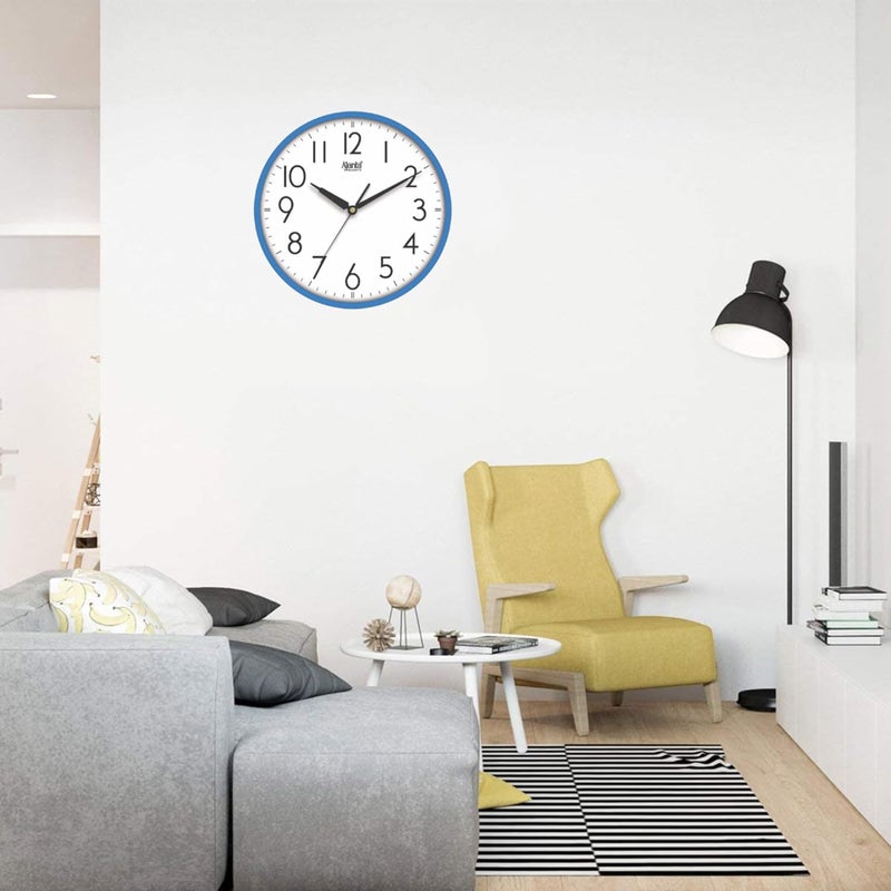 Orpat Ajanta Wall Clock for Home and Offices 12 Inches Wall Clock (Blue_30 x 30 x 4 cm) - Image 2