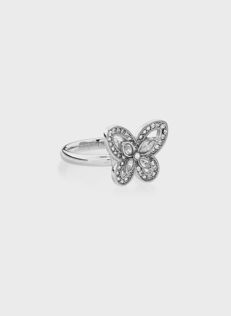 GUESS 16MM BUTTERFLY RING - Image 1