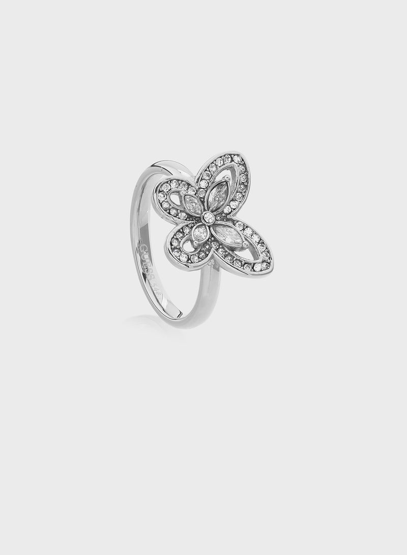 GUESS 16MM BUTTERFLY RING - Image 2