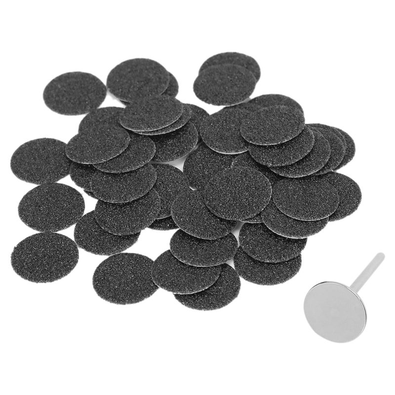 Electric Callus Remover Replacement Accessory 50Pcs Washable Sandpaper Discs - Universal Compatibility Gentle Roughness Pedicure Tool for Feet Dead Skin Removal - Image 2