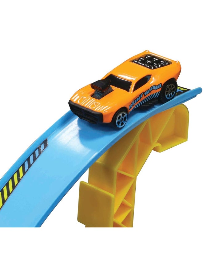 Maisto Fresh Metal 100 Loop and Launch Stunt Set Multicolor 33.02 x 5.08 x 50.8 cm MDC12552  - Image 4