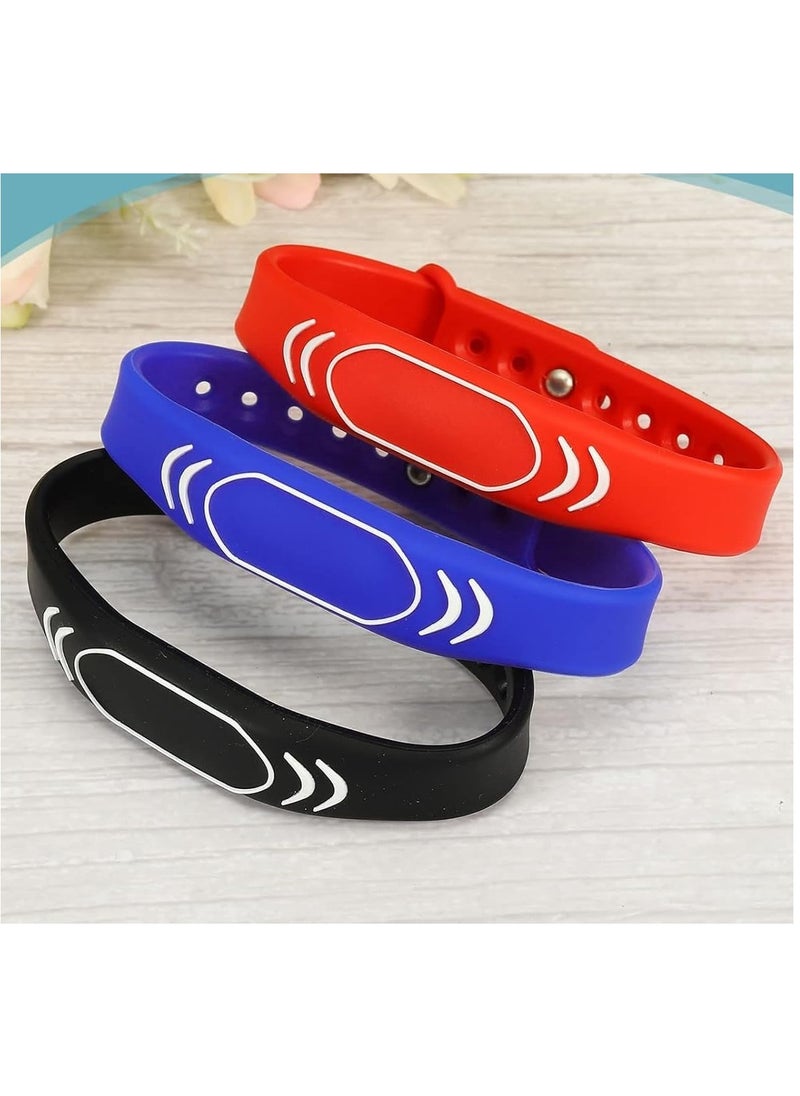 Rubik RFID 125kHz T5577/T5200 Proximity Rewritable Waterproof Silicone Adjustable Wristband (Red, 1 Band)  - Image 5