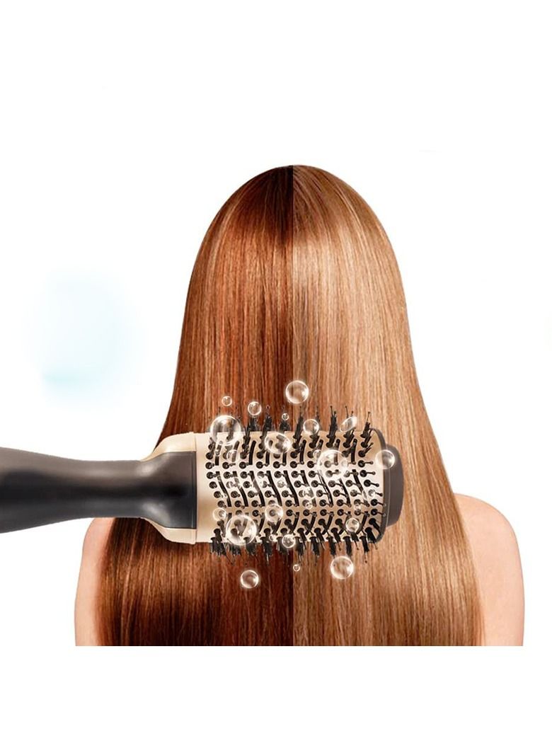 Hot Air Brush,Hair Dryer Brush, Professional Hair Dryer & Volumizer 3 in 1 Upgrade Anti-Scald Negative Ionic Technology Hair Straightener Brush,Salon Negative Ion Ceramic Electric Blow Dryer - Image 2