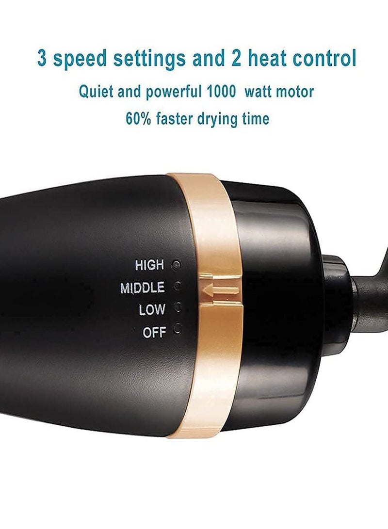 Hot Air Brush,Hair Dryer Brush, Professional Hair Dryer & Volumizer 3 in 1 Upgrade Anti-Scald Negative Ionic Technology Hair Straightener Brush,Salon Negative Ion Ceramic Electric Blow Dryer - Image 5