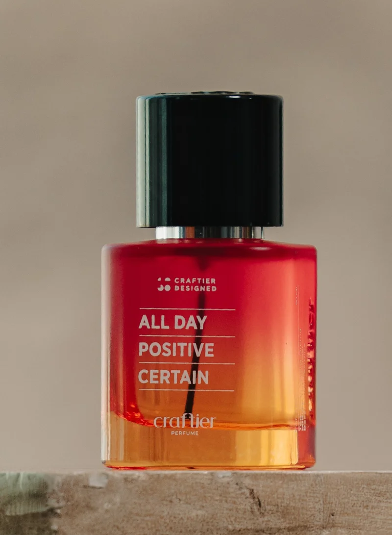 Craftier Perfume All Day Positive Certain Craftier Designed ALL DAY POSITIVE CERTAIN Eau De Parfum For Women - 50ml, Long Lasting Floral Fresh Perfume, Longevity Upto 24 Hours, Premium Women's Fragrance For Summer for Women | Best Price UAE