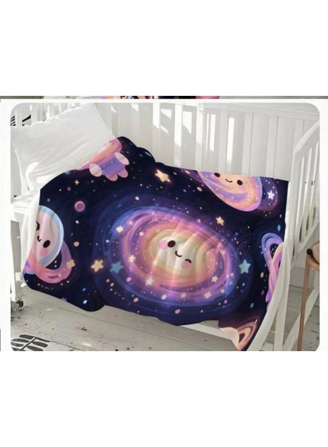 عام بطانية رقيقة من الفانيلا الكرتونية للأطفال والرضع (دافئة ومريحة، ومناسبة للنوم والألعاب) 70 سم * 100 سم - Image 2