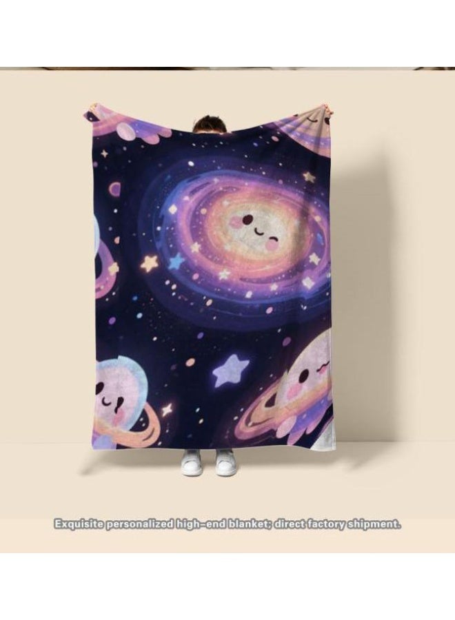 عام بطانية رقيقة من الفانيلا الكرتونية للأطفال والرضع (دافئة ومريحة، ومناسبة للنوم والألعاب) 70 سم * 100 سم - Image 3