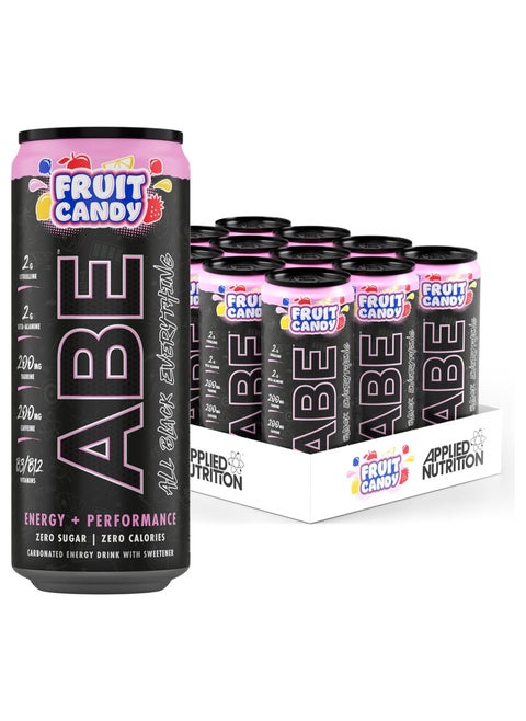 ABE Energy Plus Pre-Workout with Fruit Candy Drink 330ml Pack of 12