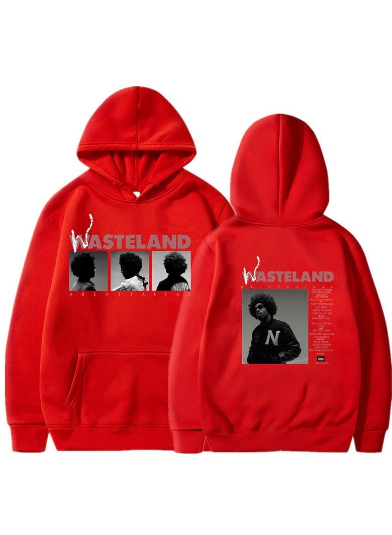 Wasteland Rock Graphic Fleece Hoodie – Unisex Outdoor Running & Sports Pullover  - Image 1