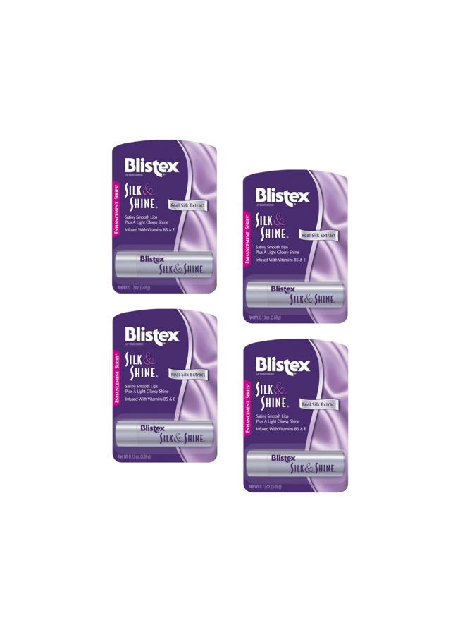 Blistex Silk & Shine Lip Moisturizer 0.13 oz Pack of 4 - Image 1