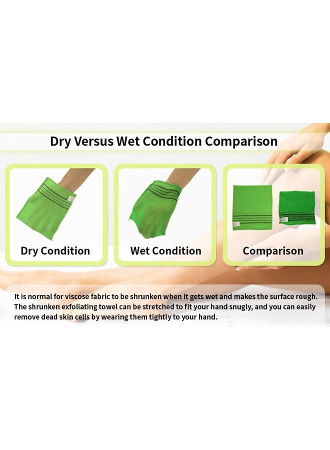 GOLDSANGSA Korean Asian Exfoliating Bath Washcloth Towel 4pcs(Red) GOLDSANGSA - Image 4