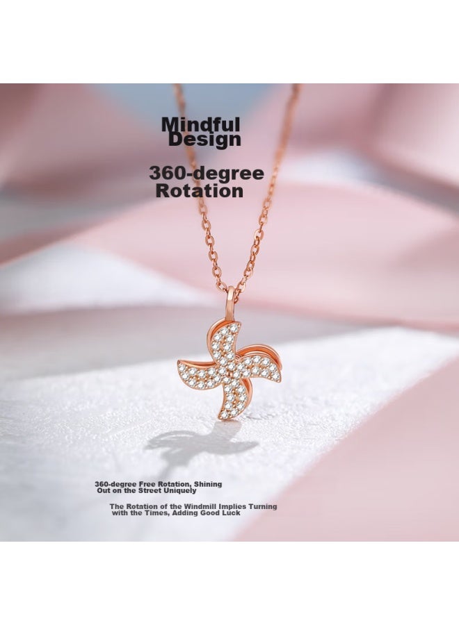 Manhe S925 Silver Necklace For Women, New Style Pendant Collarbone Chain elry, Birthday Gift For Wife Or Girlfriend - Image 5