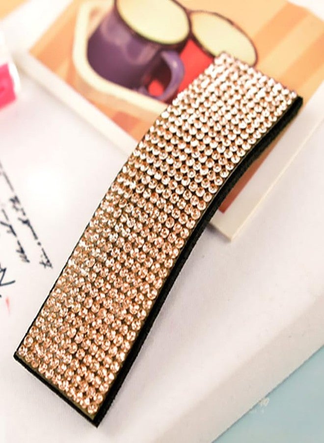 EPARTY- 4PCS Women Shining Rhinestone Hairpins Crystal Barrettes Girl Kids Cute Geometric Hair Clips Korean Bangs Side Clip Hair Accessorie - Image 3