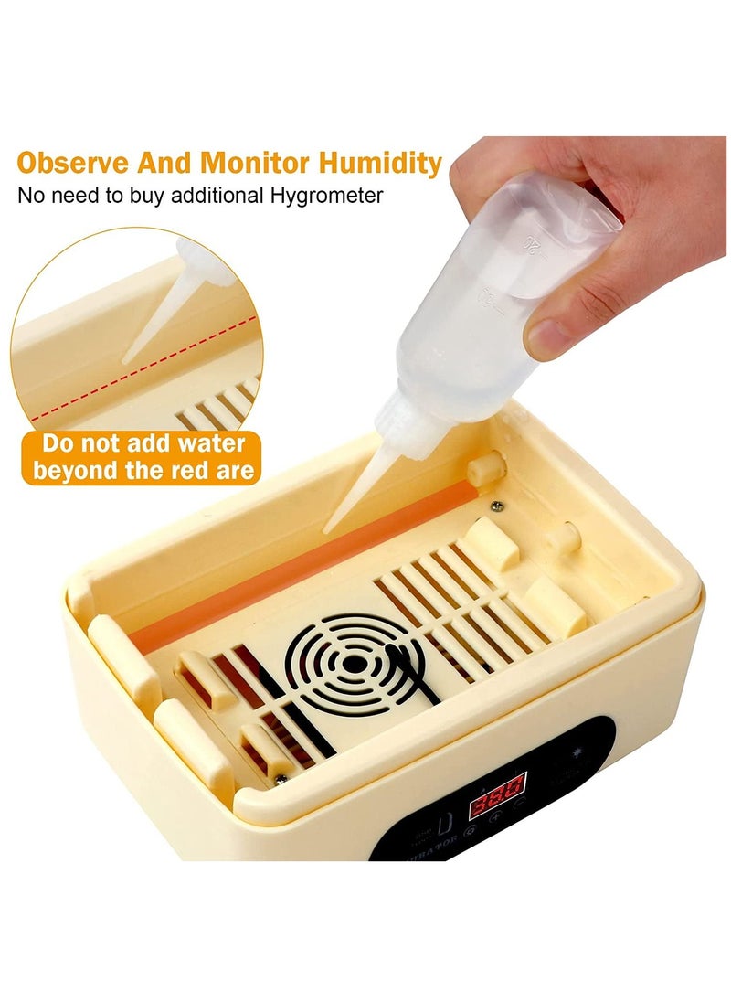 Generic - Egg Incubator with Automatic Egg Turning Temperature Control Humidity Display, Small Digital Egg Hatcher for Hatching Chicken Birds Quail Duck - Image 1