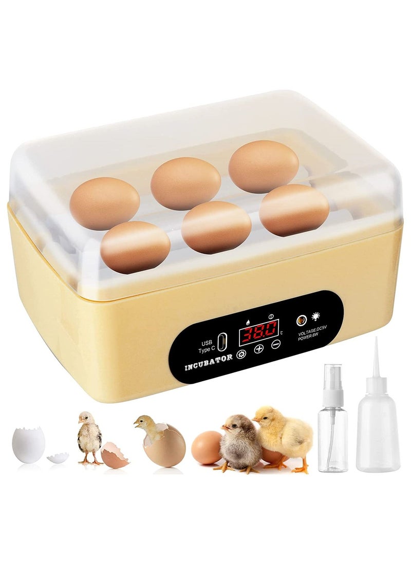 Generic - Egg Incubator with Automatic Egg Turning Temperature Control Humidity Display, Small Digital Egg Hatcher for Hatching Chicken Birds Quail Duck - Image 1