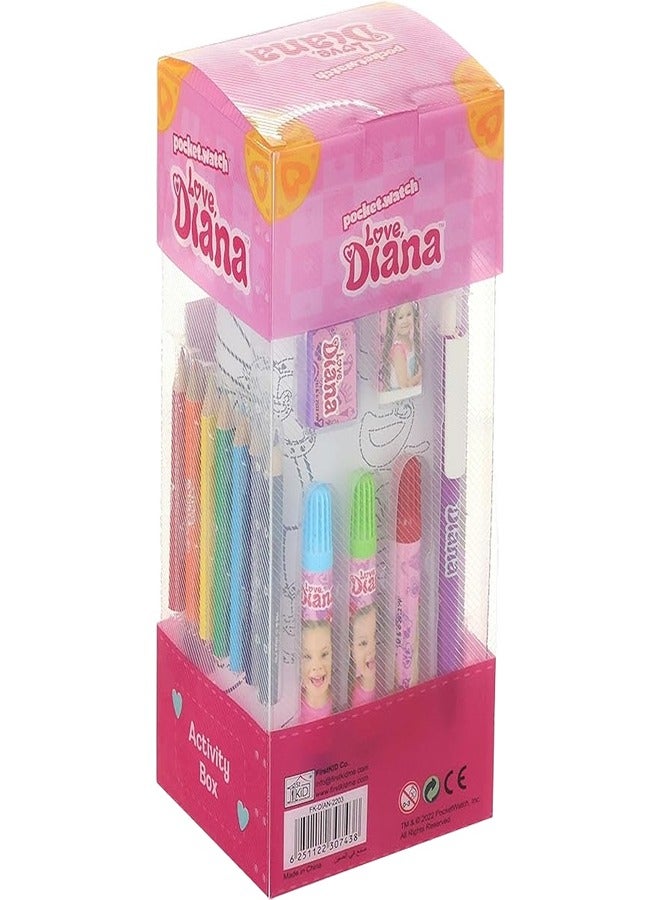 مجموعة تلوين مع مقلمة معدنية - FK-DIAN-2203 - Image 2