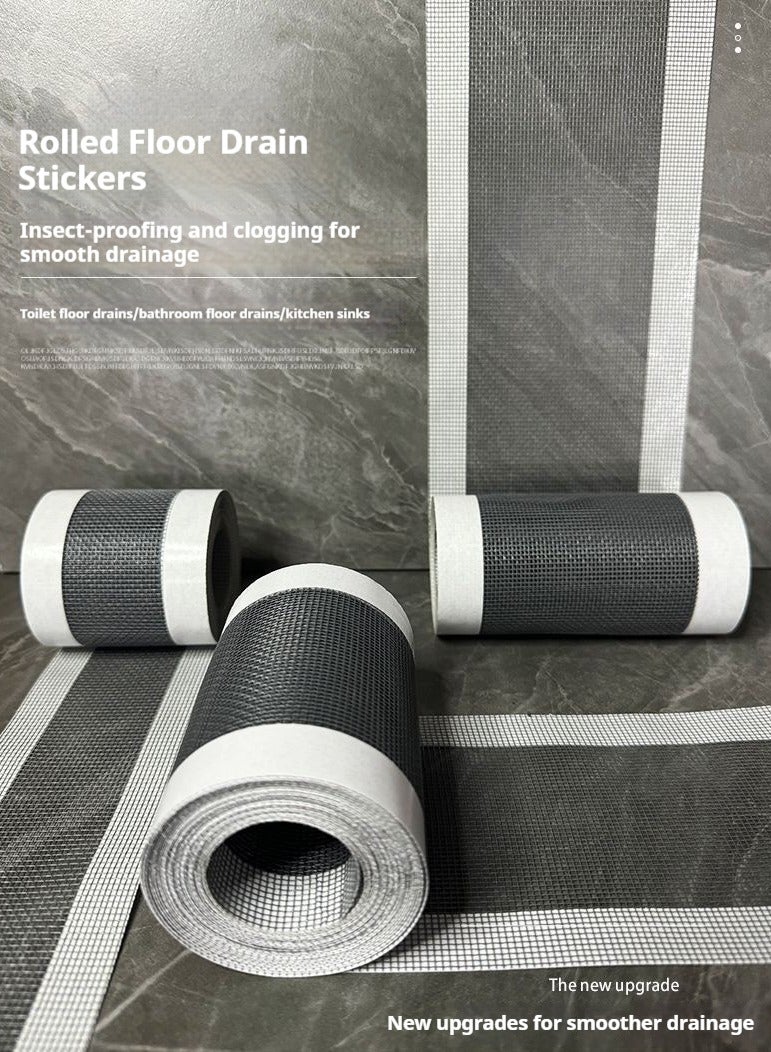 12 سم * 500 سم يمكن قصها بحرية حسب الحجم، ملصق شبكة تصريف الدش القابل للتصرف، غطاء التصريف، ملصق تصريف الأرضية، ملصق مصفاة الحوض، ملصق مصفاة الحوض، ماسك الشعر، الحمام، غرفة الغسيل، حوض الاستحمام، المطبخ، الحوض، إلخ. - Image 1