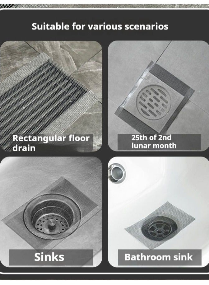 12 سم * 500 سم يمكن قصها بحرية حسب الحجم، ملصق شبكة تصريف الدش القابل للتصرف، غطاء التصريف، ملصق تصريف الأرضية، ملصق مصفاة الحوض، ملصق مصفاة الحوض، ماسك الشعر، الحمام، غرفة الغسيل، حوض الاستحمام، المطبخ، الحوض، إلخ. - Image 2