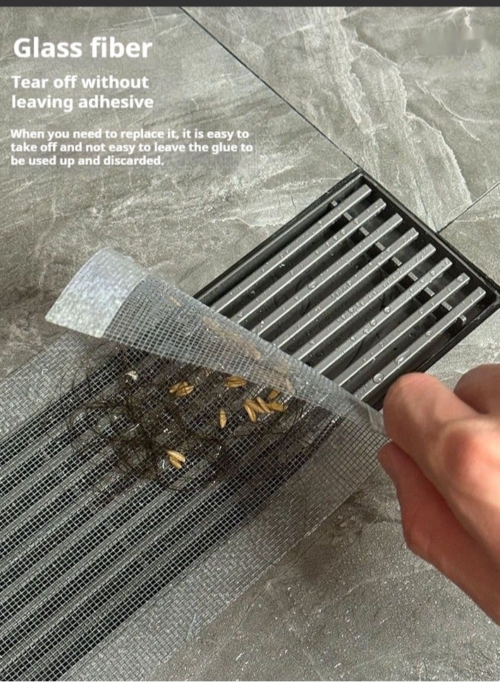 12 سم * 500 سم يمكن قصها بحرية حسب الحجم، ملصق شبكة تصريف الدش القابل للتصرف، غطاء التصريف، ملصق تصريف الأرضية، ملصق مصفاة الحوض، ملصق مصفاة الحوض، ماسك الشعر، الحمام، غرفة الغسيل، حوض الاستحمام، المطبخ، الحوض، إلخ. - Image 5