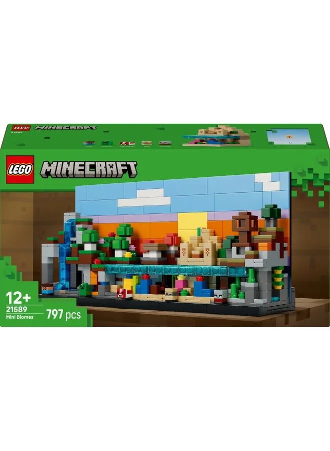 LEGO Minecraft Mini Biomes Building Toy for kids 21589 (Age 12+, 797 Pieces)