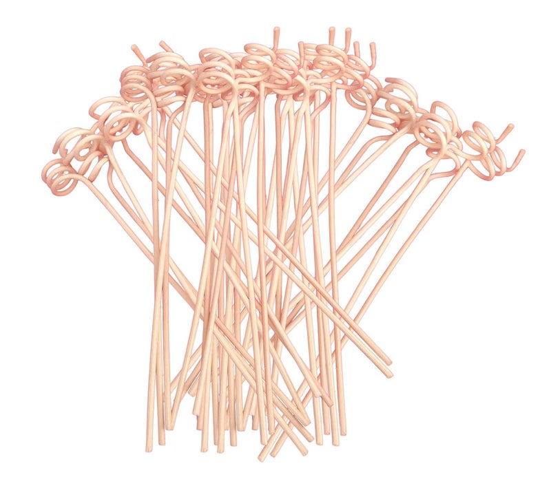 Pure Source India Rattan Decorative Flower Vase Sticks, Spiral Reed, 20 Pieces, (8 Inch, Natural White) - Image 3
