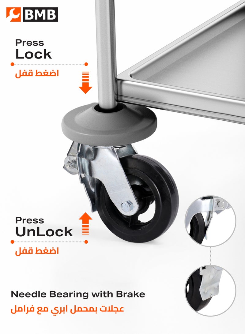 BMB tools Heavy duty Rubber scaffold wheel 8 Inch - Image 3