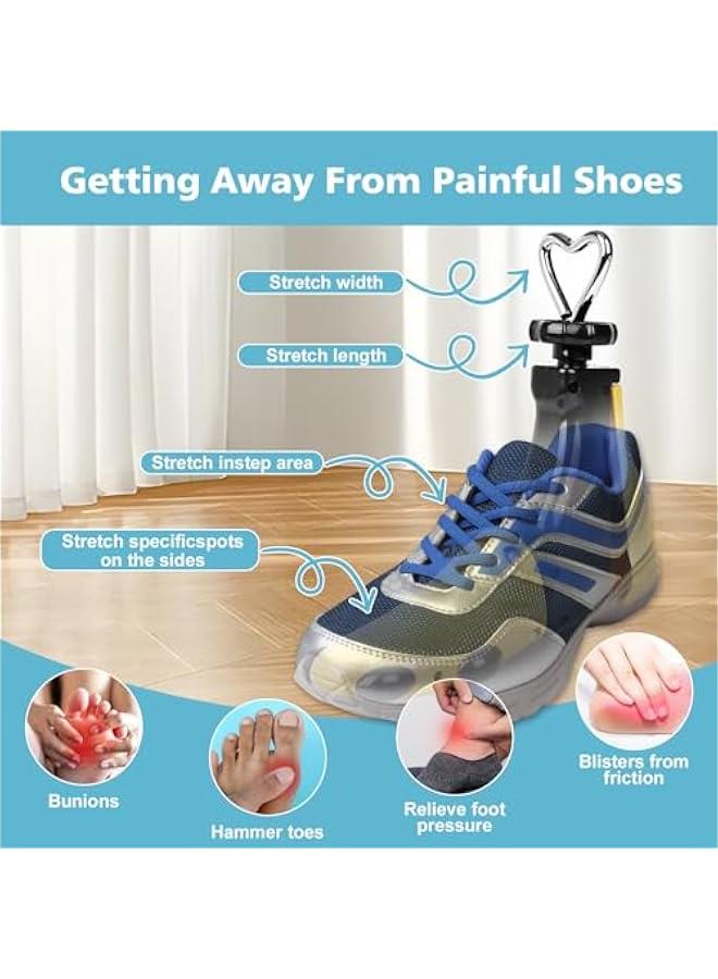 Shoe Stretcher for Men and Women - Shoe Widths for Too Tight Shoes Adjustable Width and Length Shoe Stretcher Shoe Expander Shoe Width in Two Sizes Suitable for Shoe Size 36-48 - Image 3