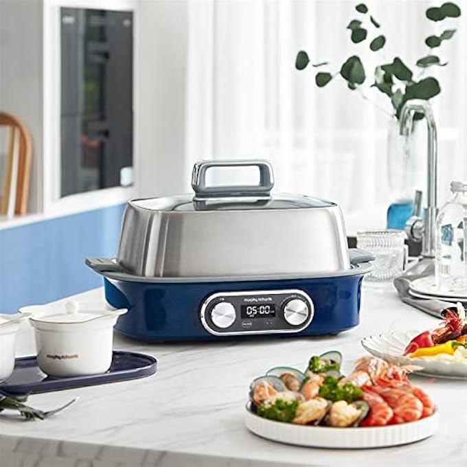 morphy richards Pot Electric Steamer Household Stainless Steel Pot Small Steam Pot Quick Automatic Poweroff Steaming Cage - Image 5