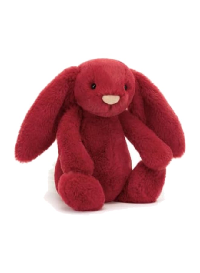Jellycat دمية الأرنب الفاخر الخجول سكارليت 31 سم هدية فاخرة للأطفال والرضع دمية تيدي قابلة للجمع - Image 1
